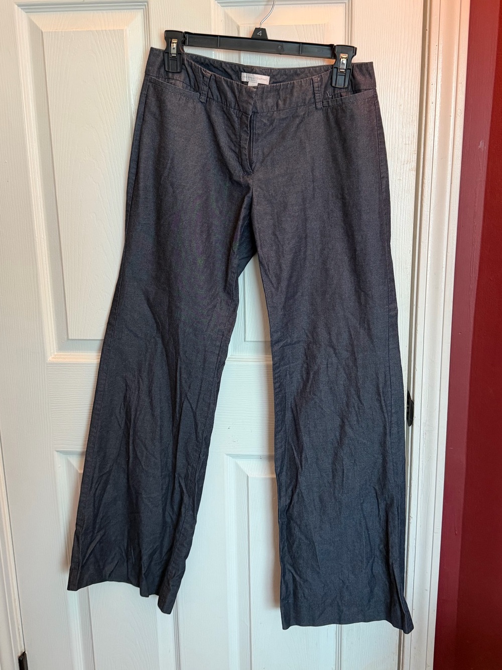 New York & Company Charcoal Wide-Leg Pants